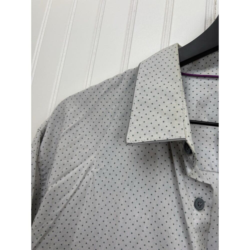 INC International Concepts Shirt Men’s Polka Dot Long Sleeve‎ Button Up XL #78 - Picture 8 of 13